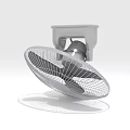 Modern Air Cooler Fan With Mesh Cover Stable Base And Efficient Cooling Design 3d model