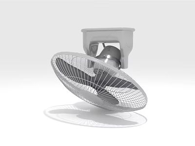 Modern Air Cooler Fan With Mesh Cover Stable Base And Efficient Cooling Design 3d model