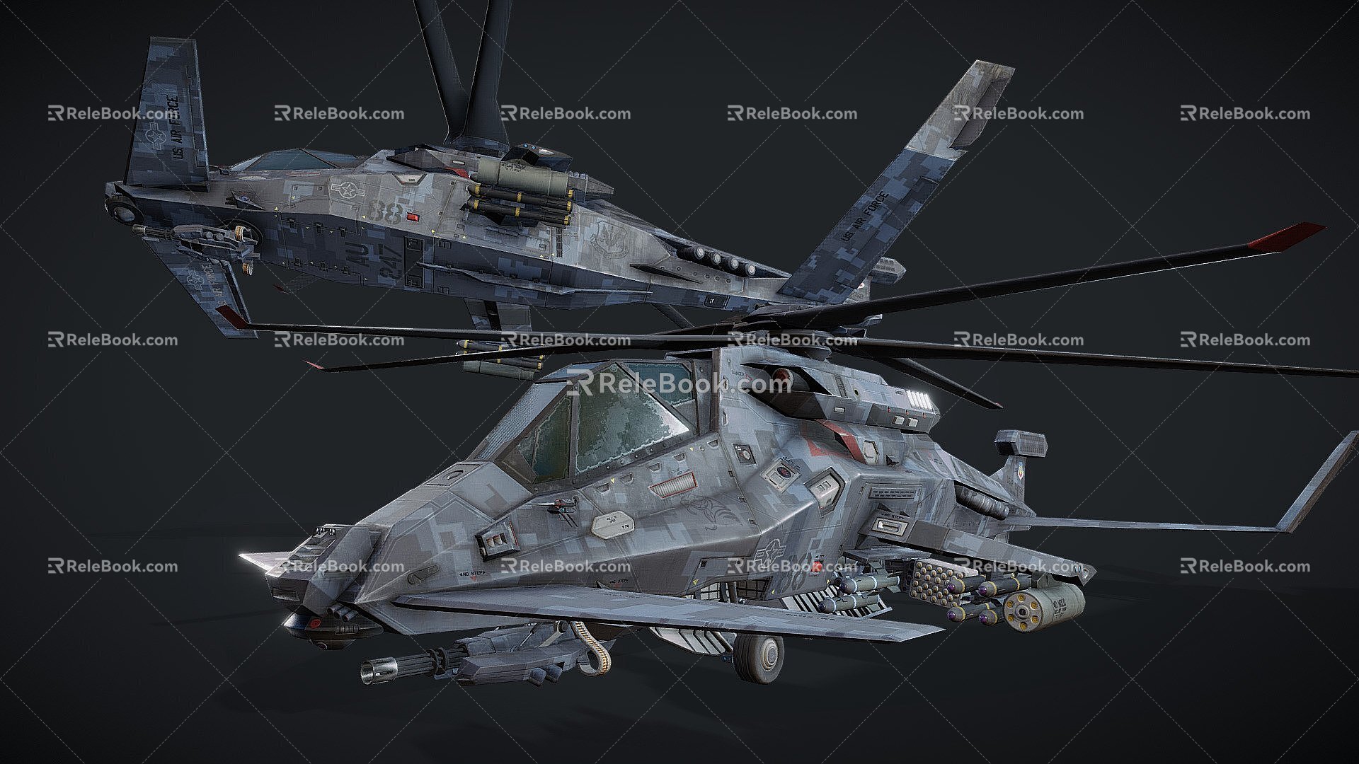 Helicopter 3d model