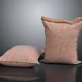 Brown Hessian Sacks As Practical Household Items With Stacked And Flat Design 3d model
