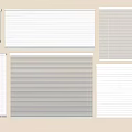 Various Styles Of Window Blinds In White And Beige For Home Window Decoration