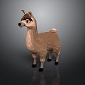 alpaca wool llama alpaca alpaca camel sheep humpless moose animal 3d model