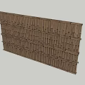Natural Bamboo Slatted Partition For Modern Indoor Outdoor Space