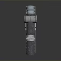 Infrared Steiner Laser Pistol Light Source Firearm Sight Firearm Device 3d model