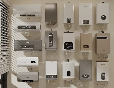 Water Heater Electric Water Heater Gas Water Heater 3d model