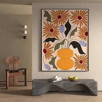 decorative painting 3d model