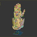 Lego toy hand model hand gesture hand palm hand hand hand medical teaching aids medical supplies 3d model