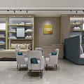 Modern Home Textile Store Terminal Home Textile Store 3d model
