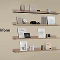 Modern Bookshelf Shelf Wall Hanging Bookshelf Books 3d model