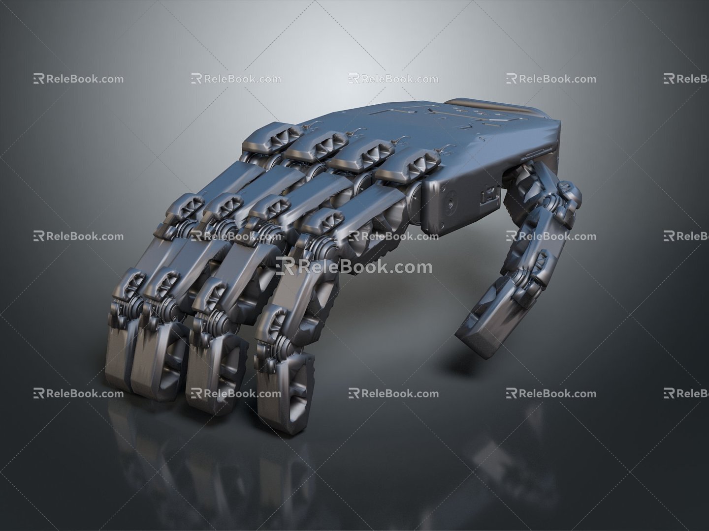 Modern Manipulator Mecha Hand Robot Hand Metal Hand Items 3d model