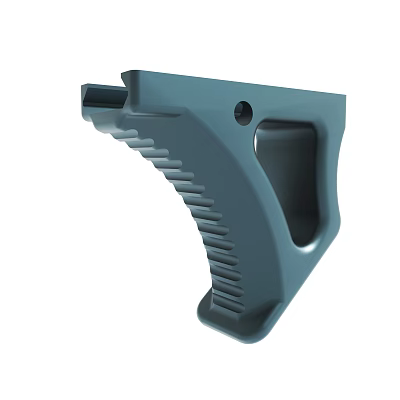 Gray Ergonomic Tool Handle With Textured Grip And Durable Design Structure 3d model