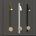 Modern Wall Mounted Lamps With Gold White Black Finishes And White Spherical Decor