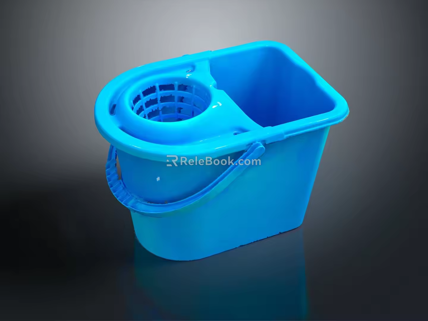 Modern Mop Bucket Mop Bucket Mop Automatic Drying Mop Bucket Mop Bucket Mobile Mop Drying Bucket Mop 3d model