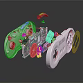 Modern Gamepad Wireless Gamepad 3d model