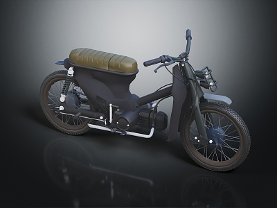 Modern Motorcycle Old Motorcycle 3d model