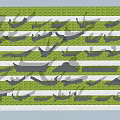 New Chinese Component Eaves Cornice Roof Cornice Line 3d model