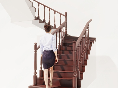 New Chinese Stairs 3d model