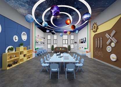 Modern Science Room 3d model