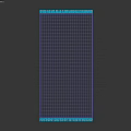 Woven Area Rug With Striped And Geometric Patterns In Blue Gray Tones For Home Decor