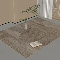 modern square carpet 3d model