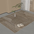 modern square carpet 3d model