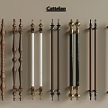 Cartesian Decorative Door Handles With Various Styles Wooden Metal Gold Black And White Designs