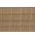 Modern Fence Bamboo Fence Partition Fence Barrier Courtyard Fence Enclosure 3d model
