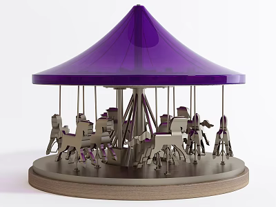 Modern carousel carousel ornaments 3d model