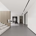 Modern Living Dining Room Interior With Large Windows Greenery View White Sofa And Brown Chairs