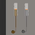Modern Wall Lamps With Gold Silver Metal Frames And Glass Shades For Indoor Wall Lighting