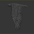 Modern Eagle Carving 3d model