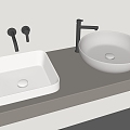 Modern wash basin wash basin counter basin 3d model