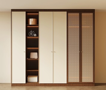 Middle style wardrobe 3d model