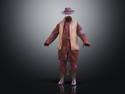 Ethnic Style Clothes Characteristic Clothing Ethnic Costume Men's Clothing 3d model