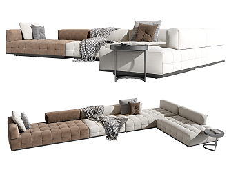 Modern Minotti Combination Sofa 3d model