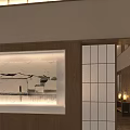 Elegant Hotel Public Lounge Area Featuring Wooden Ceiling Warm Lighting And Floor To Ceiling Windows