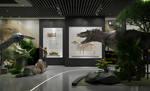 Dinosaur Museum Modern Museum 3d model