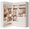 Organized Kids Closet Interior Design With Stuffed Dolls Folded Clothes Hanging Clothes And Shoes