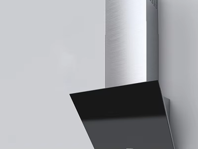 Modern Stainless Steel Range Hood Kitchen Appliance Mounted On Kitchen Wall 3d model