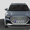 Audi Modern SUV With Sleek Front Grille Headlights And Alloy Wheels