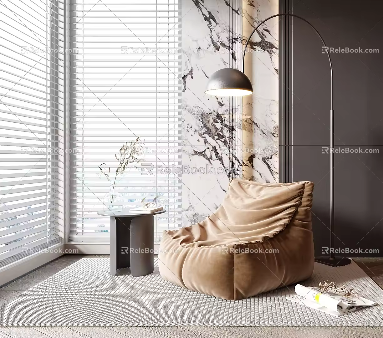 Modern Lazy Sofa 3d model