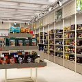 Interior Of New Retail Convenience Store With Shelves And Products
