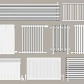 Different Types of Radiators With Modern Designs and Wall Mounted Installation