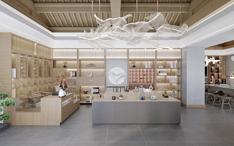 Chinese shops, specialty shops, aromatherapy shops 3d model