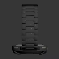 Modern Fashion Watch With Metal Strap And Orange Accent Design