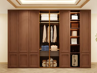 Wardrobe Design Wardrobe Effect Diagram Wardrobe Coat Cabinet Design Coat Cabinet 3d model