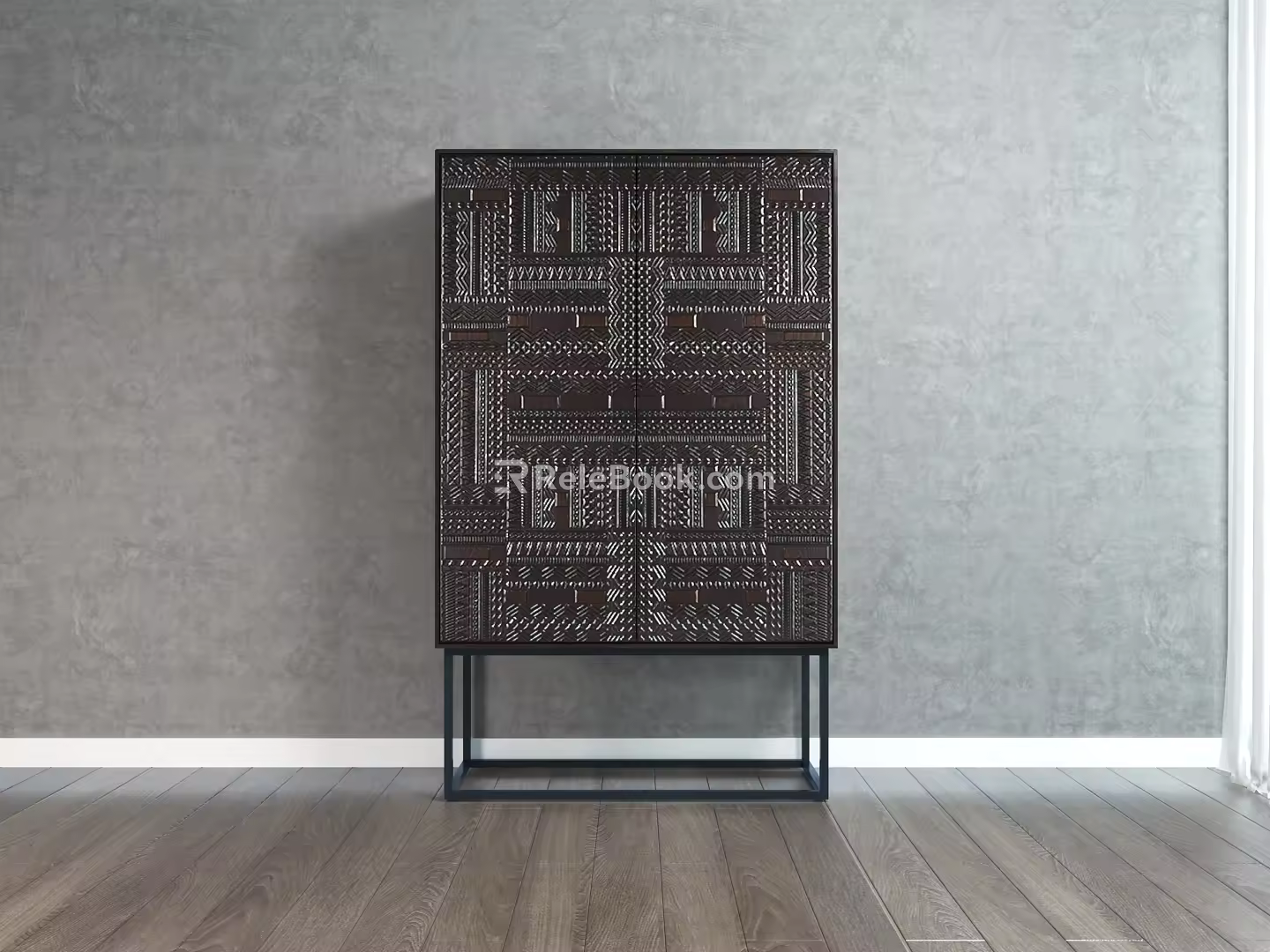 Ethnic-style sideboard 3d model