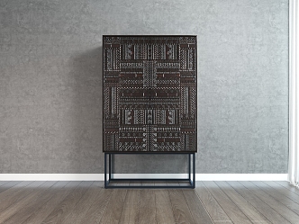 Ethnic-style sideboard 3d model