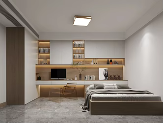Modern Tatami Bedroom 3d model