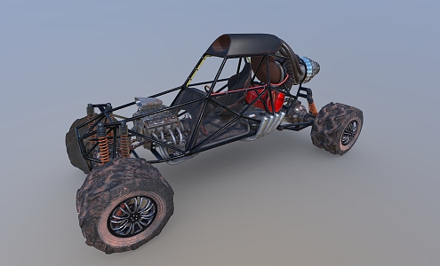 Off-road vehicle function car tank car charge car armored car armed car modified car 3d model